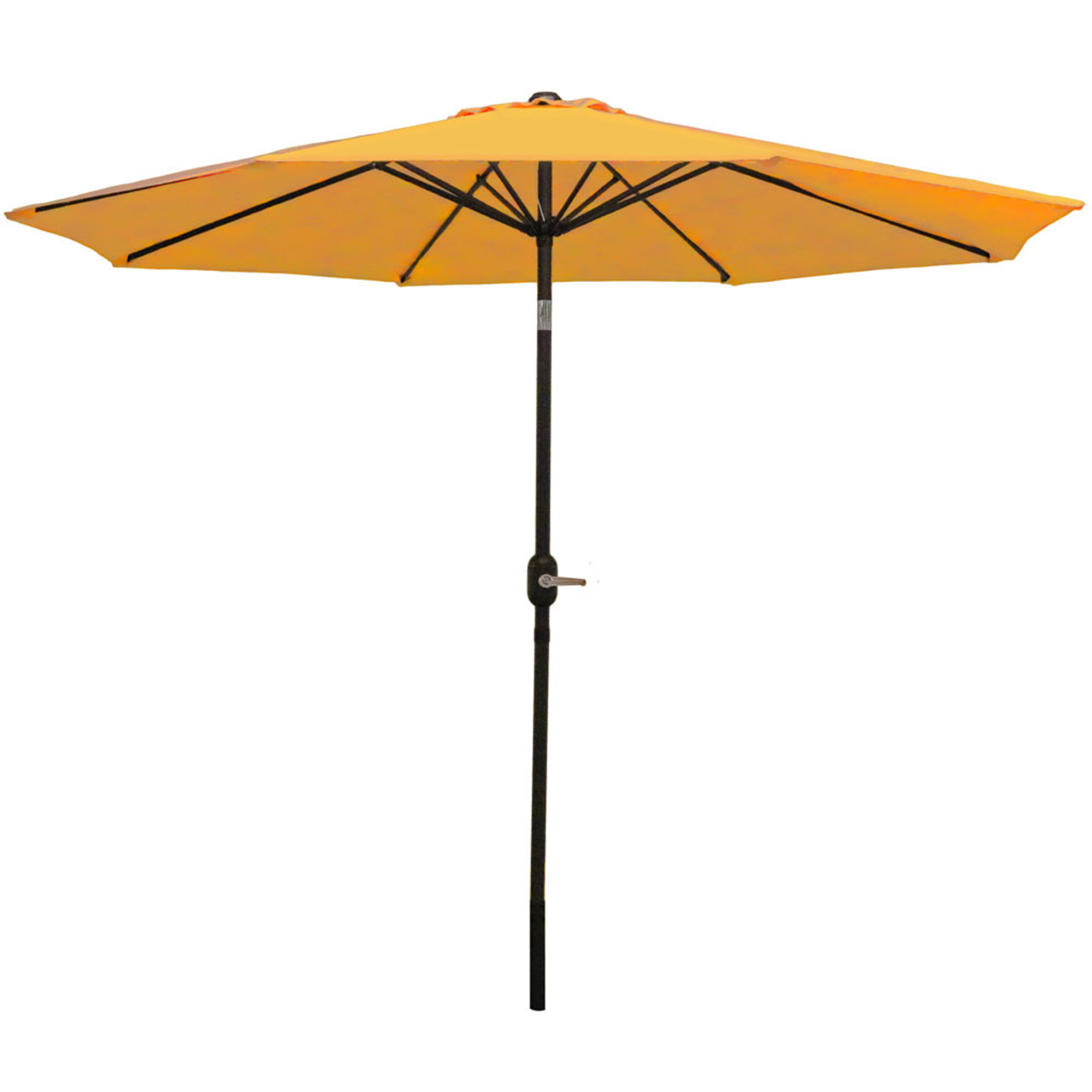 Sunnydaze Decor Patio Umbrella with Tilt and Crank - 9ft., Octagon, Gold, Model# ECG-199